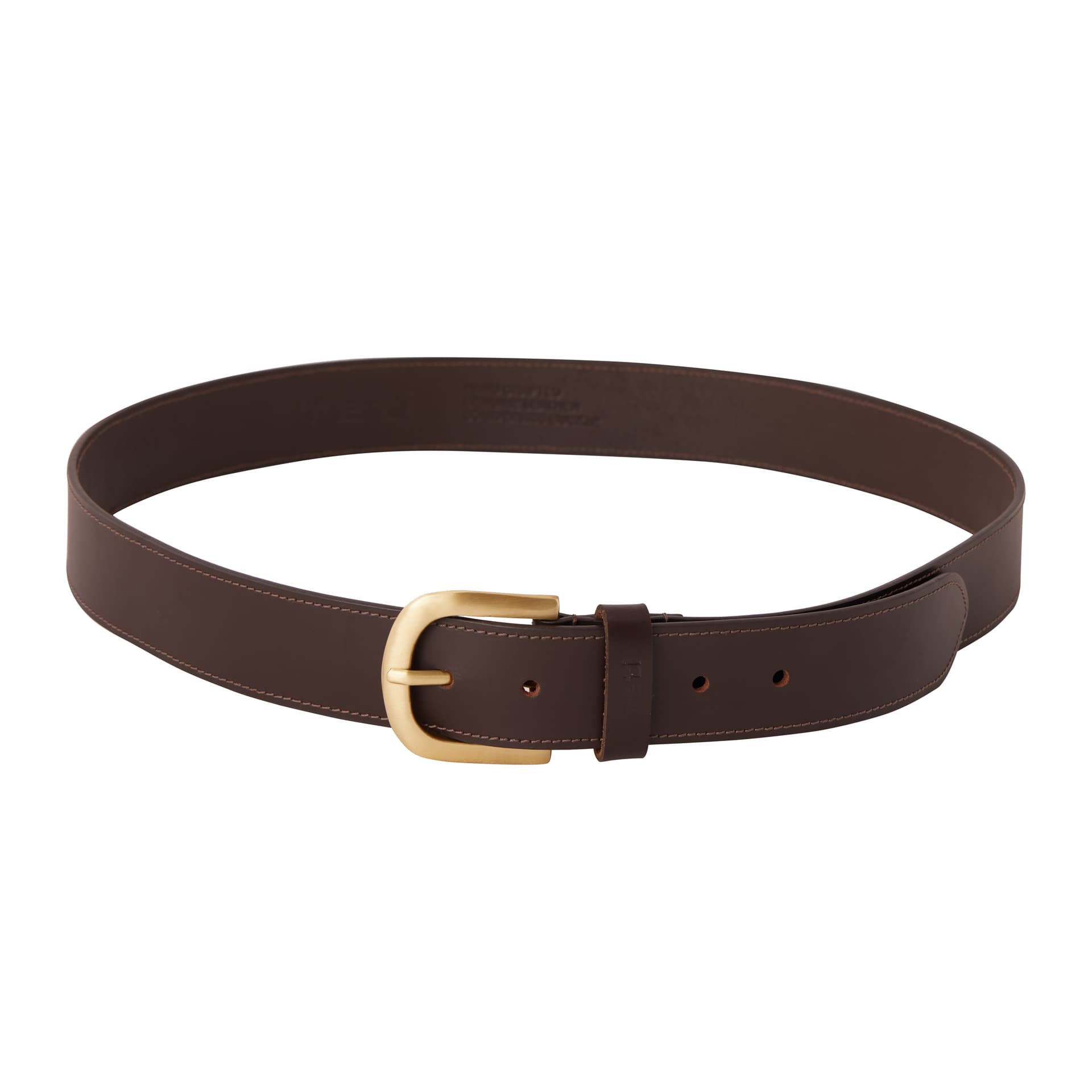 Classic Brown Leather Casual Belt view 4