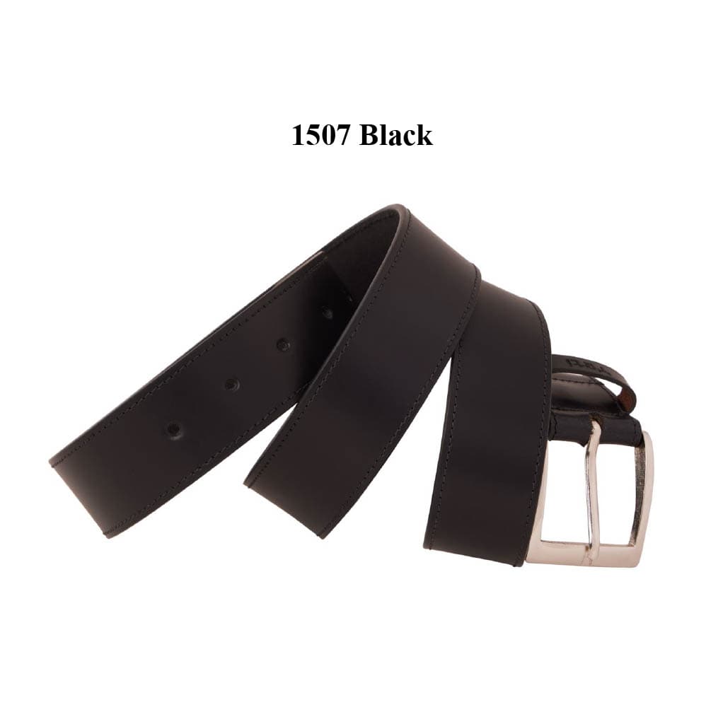 Classic Smooth Black Leather Belt