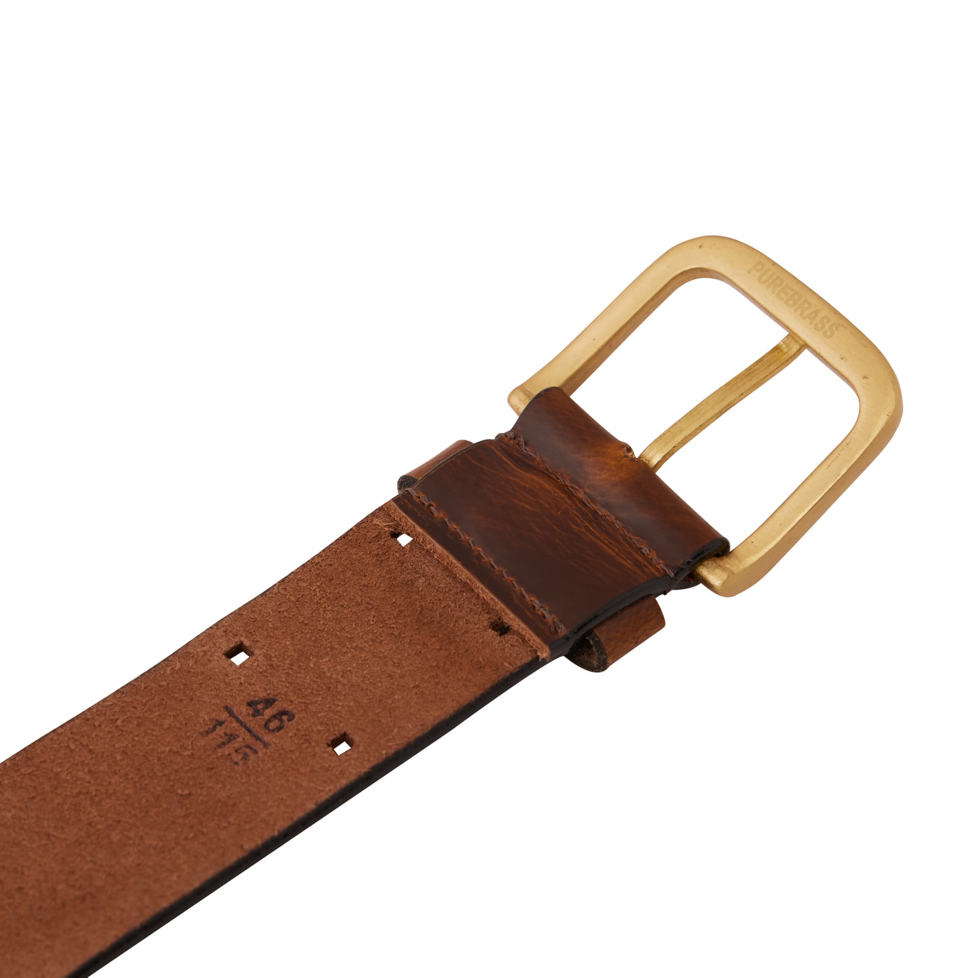 Designer Pattern Brown Leather Belt view 2
