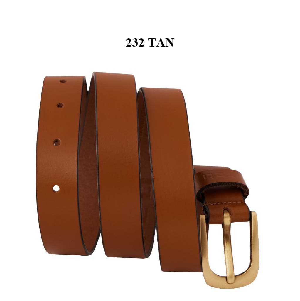 Premium Tan Leather Men's Belt