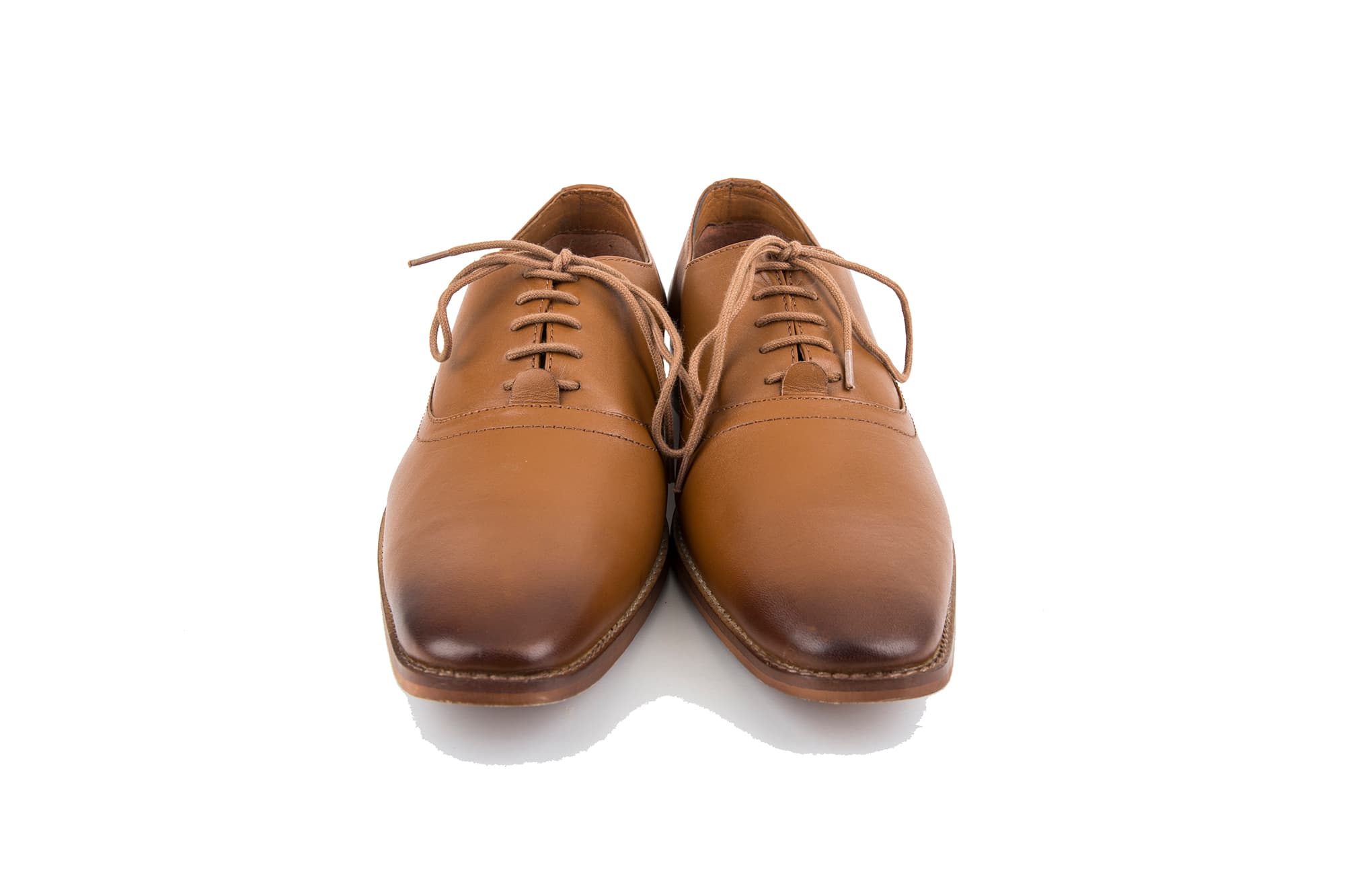 Tan Classic Leather Lace-Up Formal Shoes
