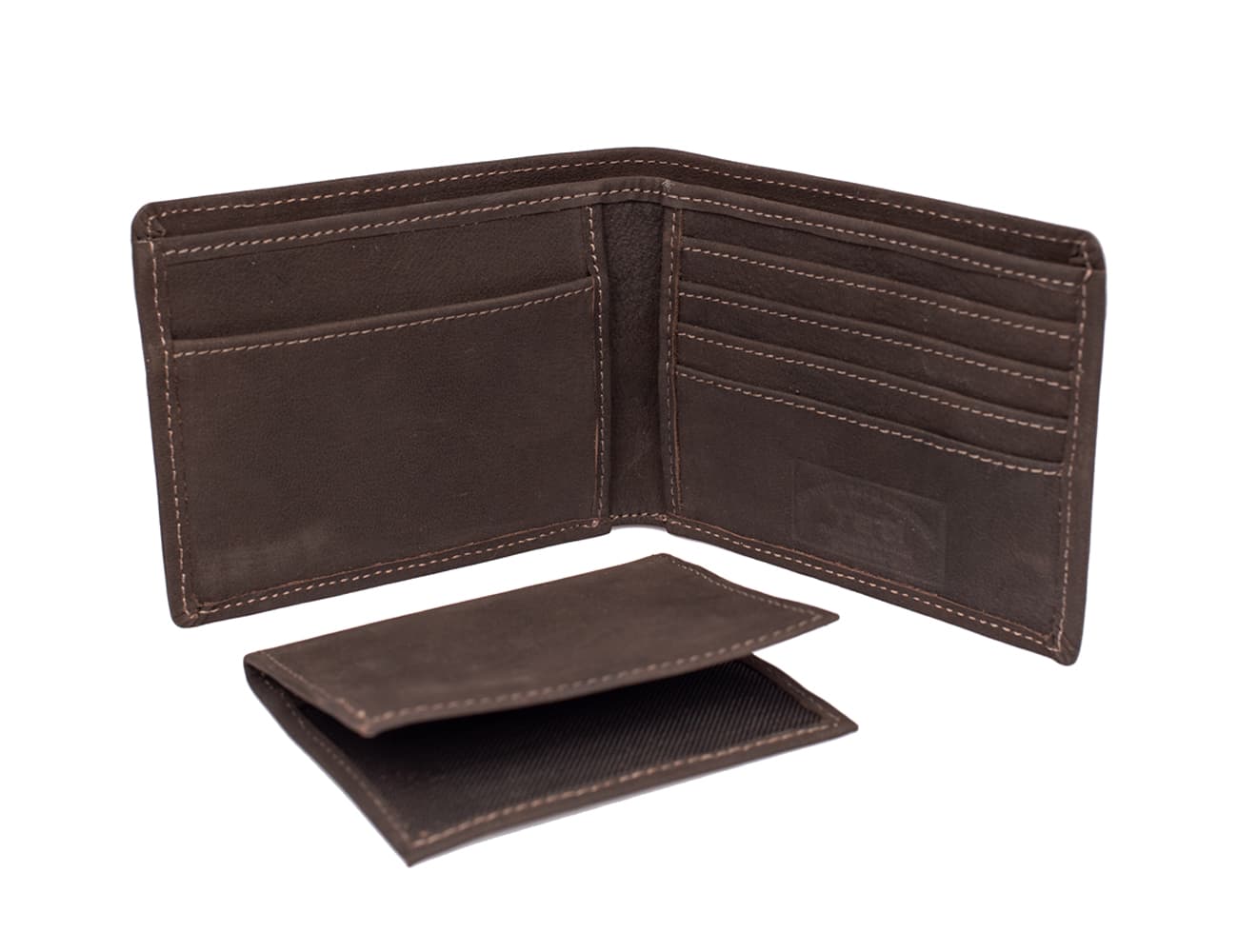 Classic Leather Bifold Wallet with ID Window view 4