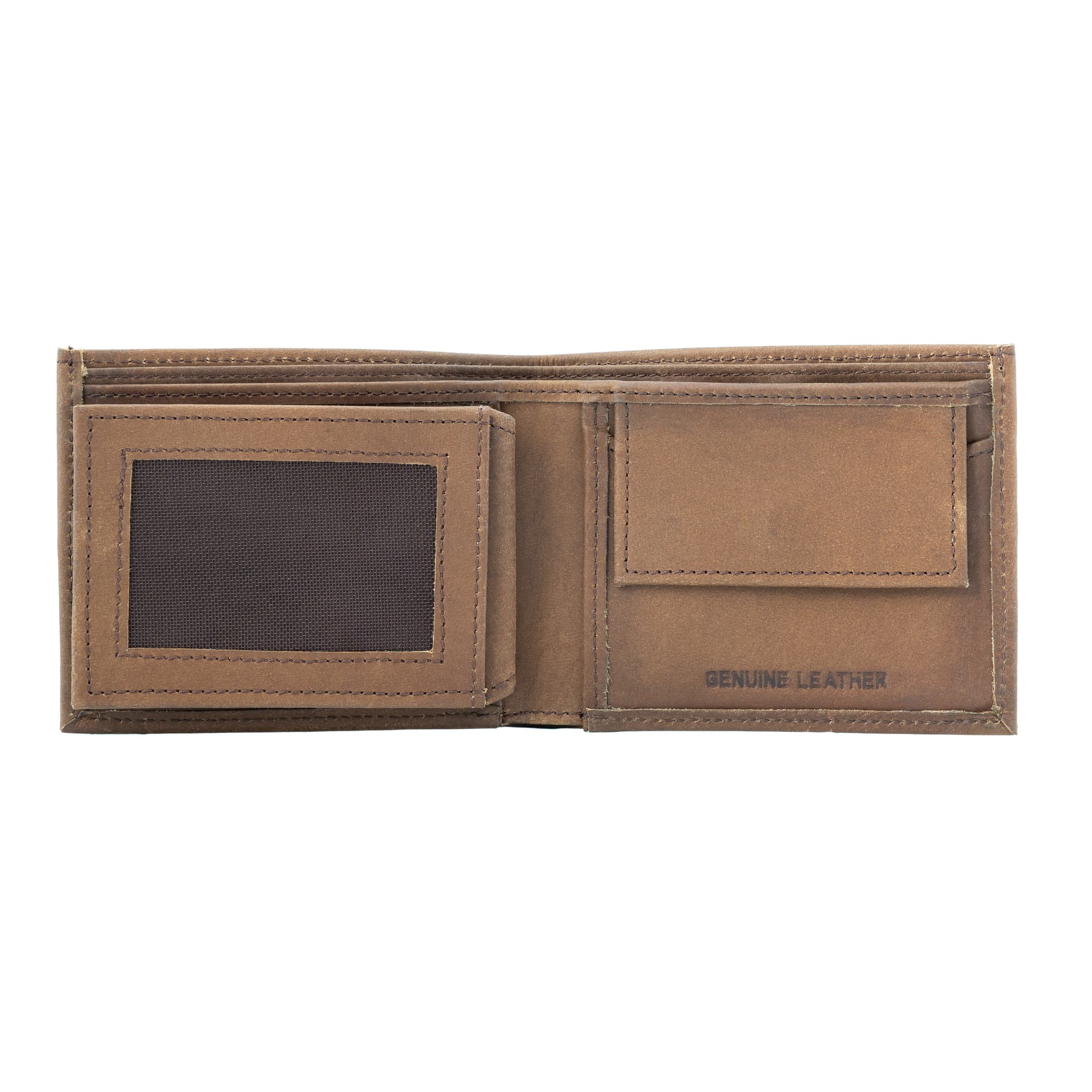 Premium Brown Leather Bifold Wallet view 4