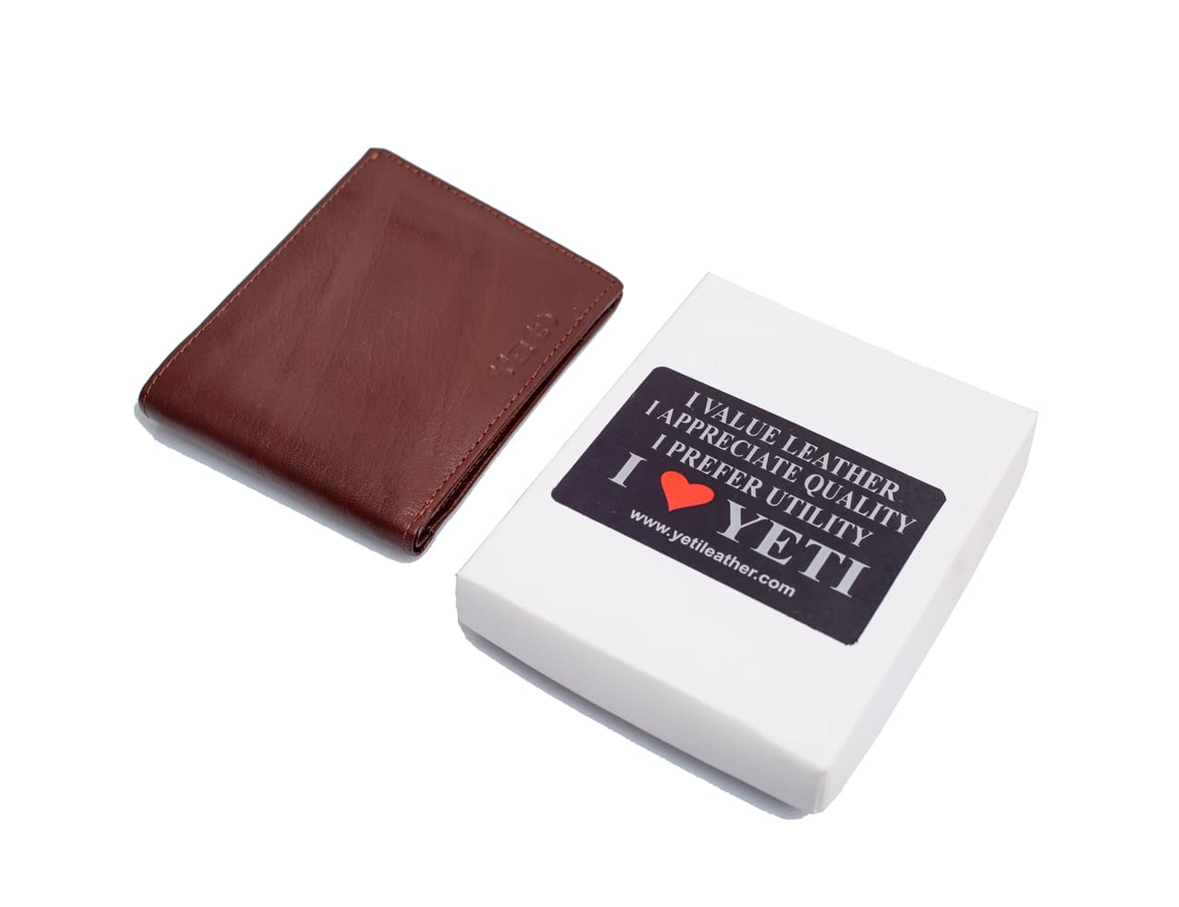 Classic Brown Slim Leather Bifold Wallet