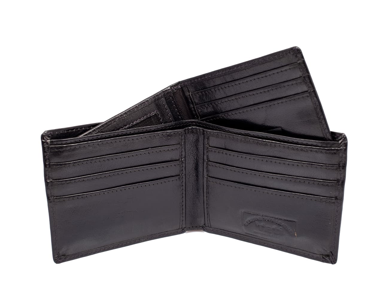 Classic Black Leather Bifold Wallet