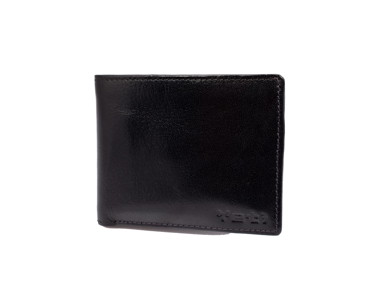 Classic Black Leather Bifold Wallet view 2