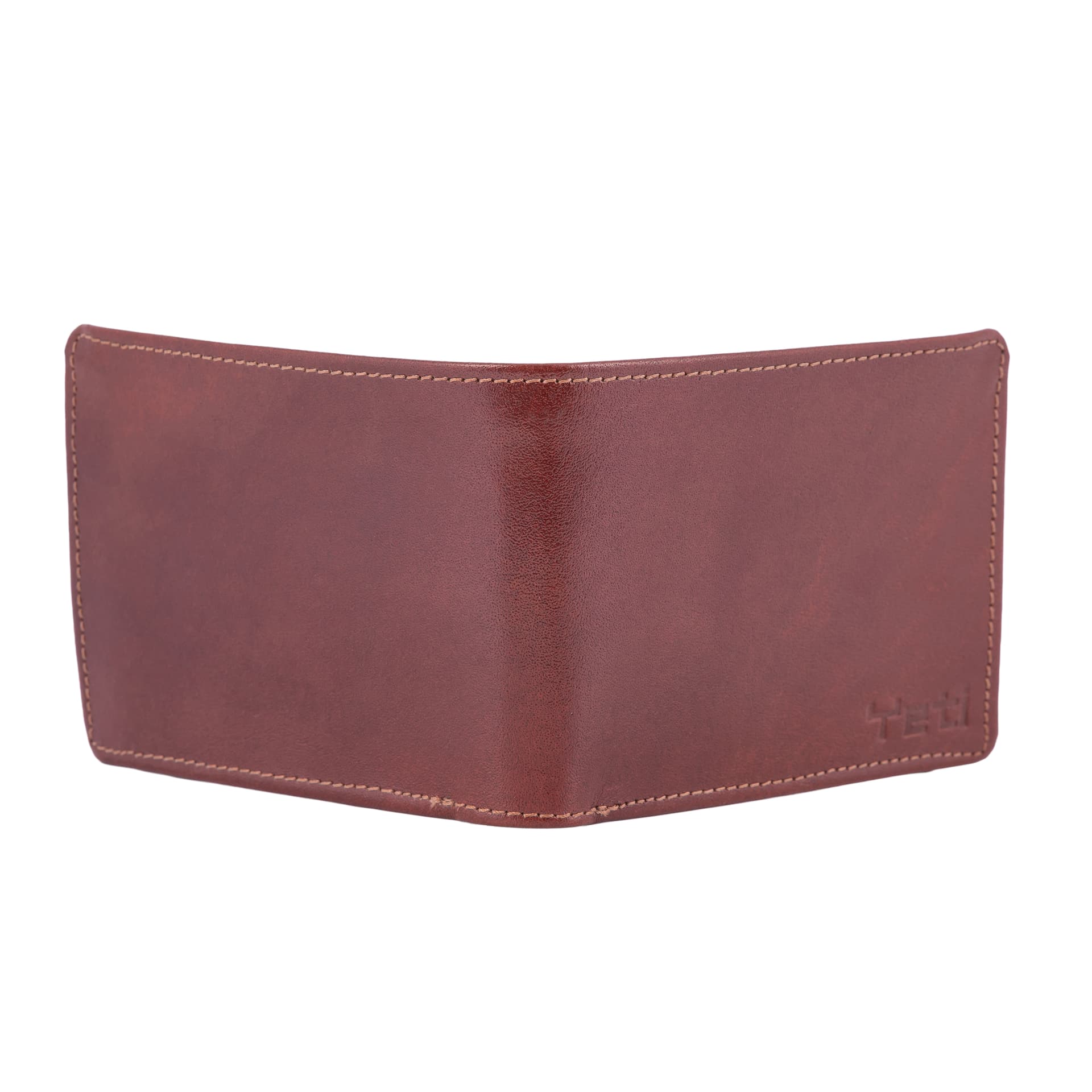 Classic Tan Leather Bifold Wallet view 2
