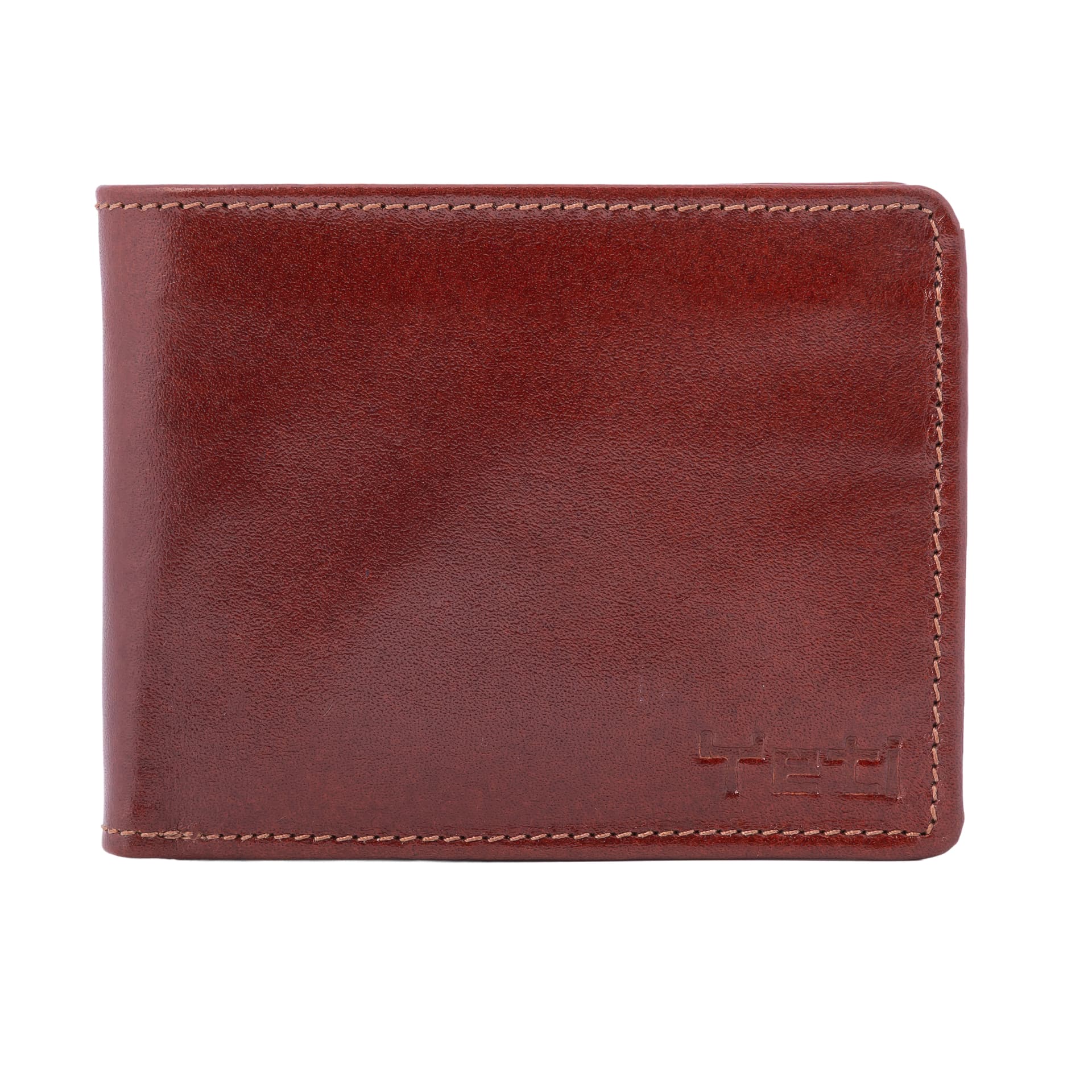 Oxblood Leather Bifold Wallet view 1