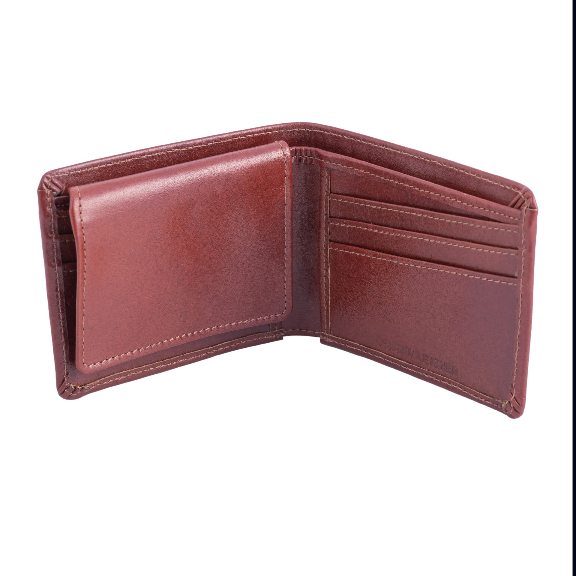 Oxblood Leather Bifold Wallet view 2
