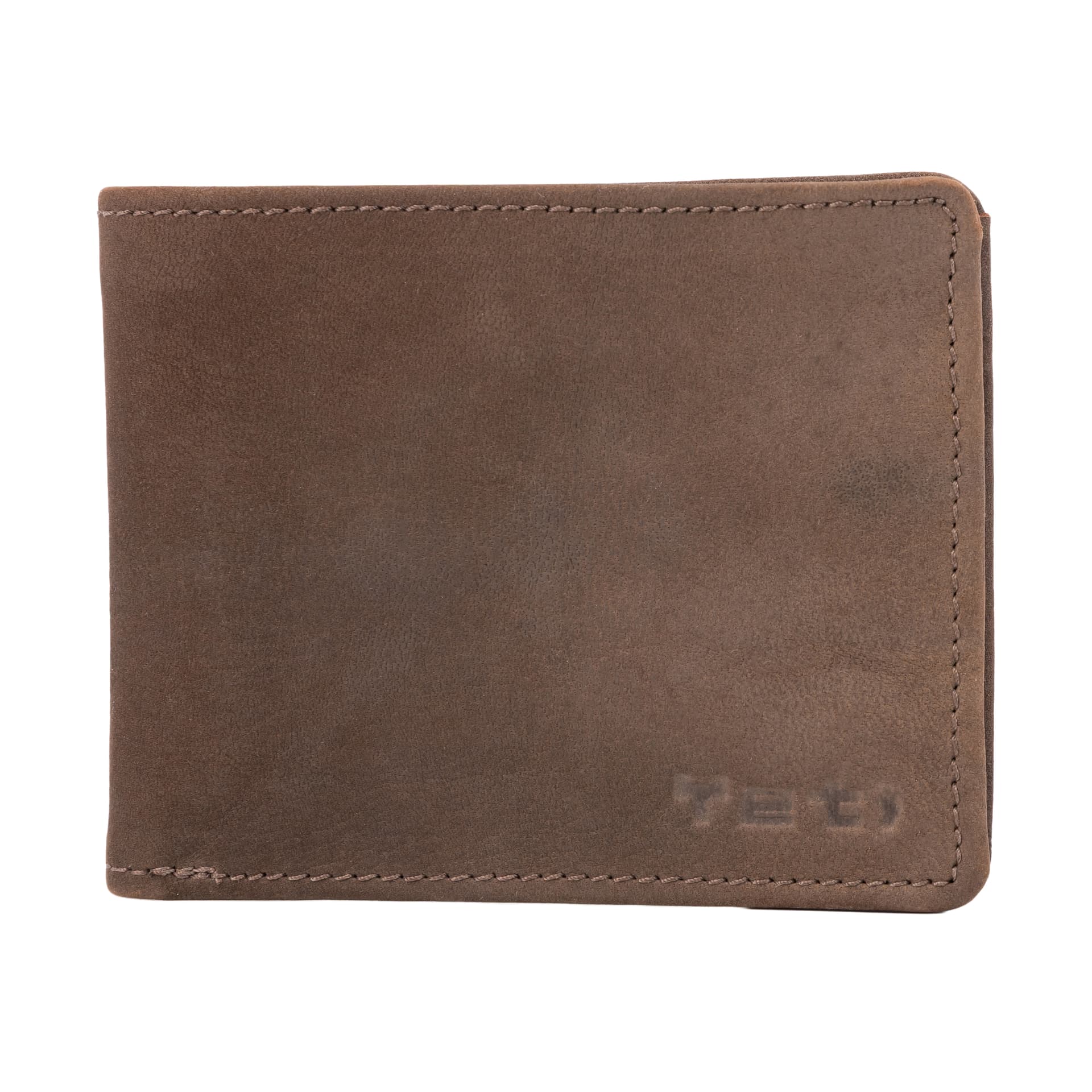 Earth Brown Leather Bifold Wallet view 1